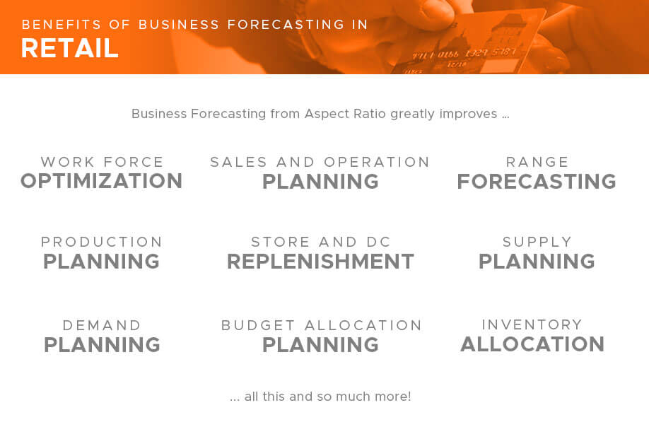 Range Forecasting, Budget Allocation Planning, Production Planning, Supply Planning, Demand Planning, Store & DC Replenishment, Inventory Allocation, Work Force Optimization, and Sales & Operation Planning are some of the benefits, uses, and advantages of Business Intelligence in Retail, Merchandising, and Sales